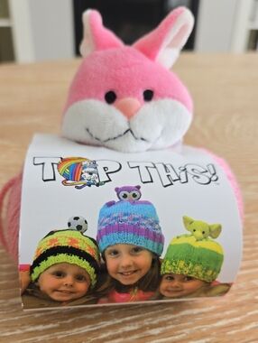 Top This Bunny Knitted Beanie Kit NWT
